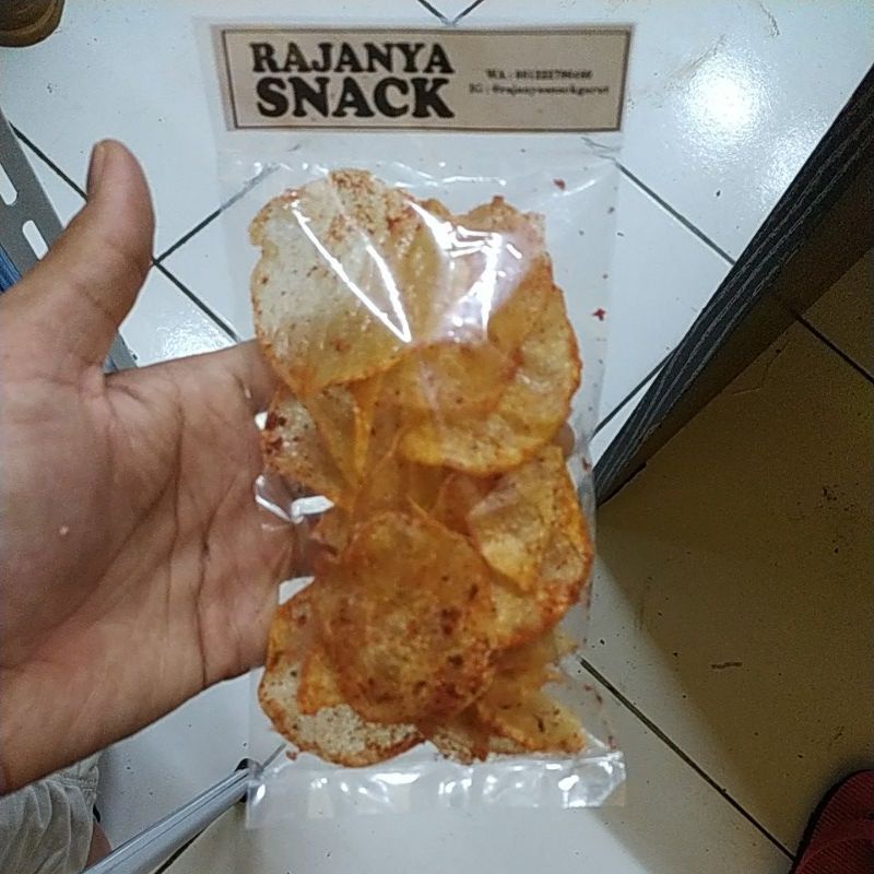

Keripik Kaca Pedas Gurih Daun Jeruk Mantul