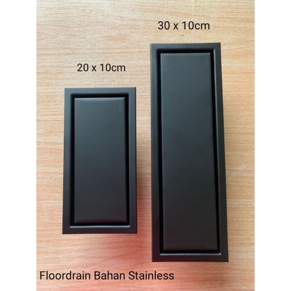 FLOOR DRAIN HITAM KAMAR MANDI STAINLES MODEL PANJANG