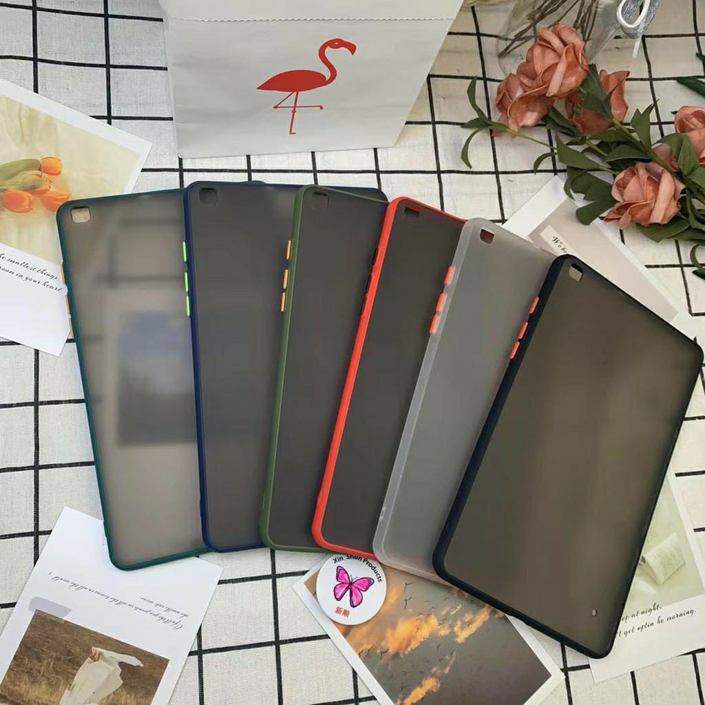 [ Samsung Galaxy Tab A 8.0 2019 Spen P200 / P205  ] CASE GINGLE HARD SOFT MATTE COVER CASE