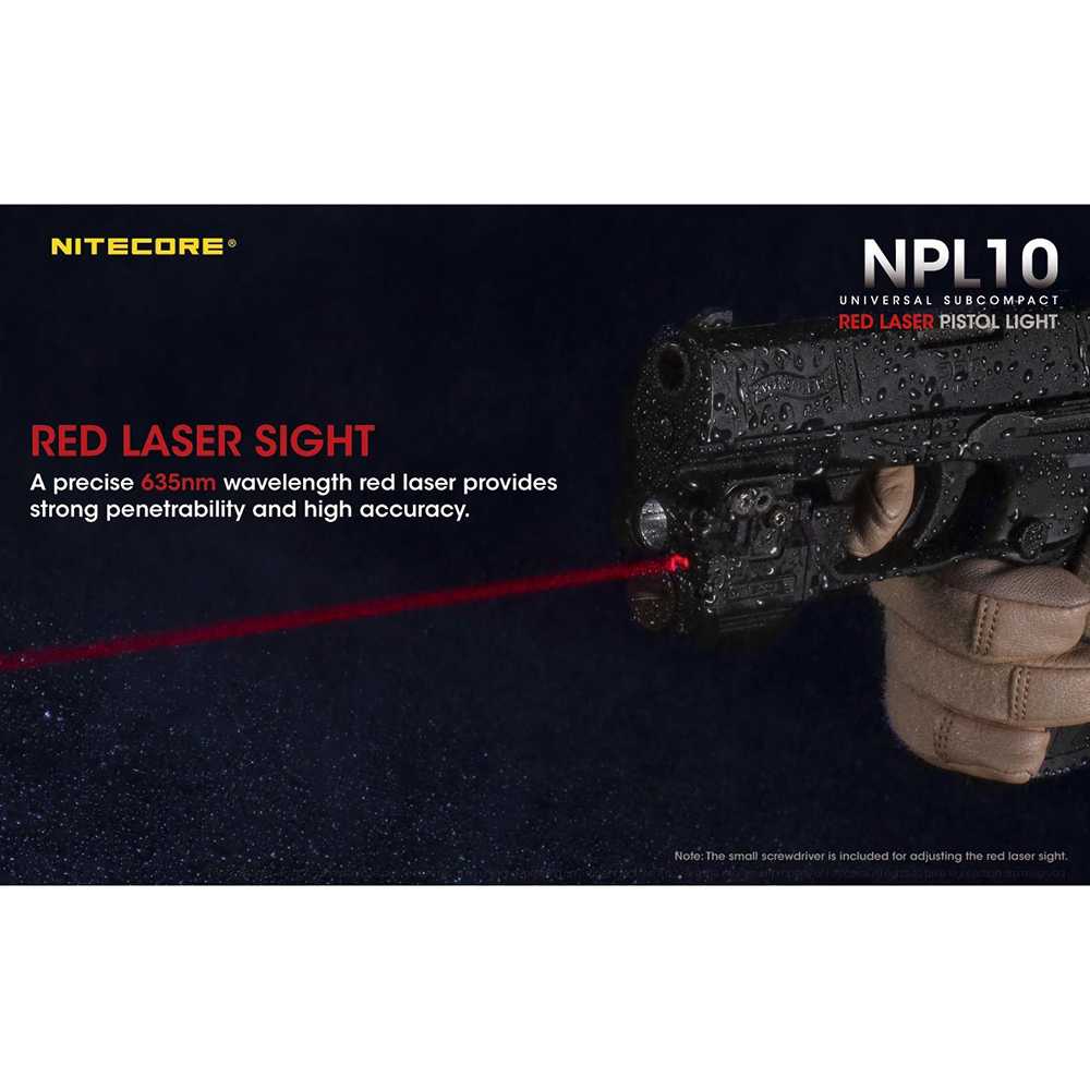 Senter Pistol Tactical Gun Light XP-G2 S3 Red Laser NPL10