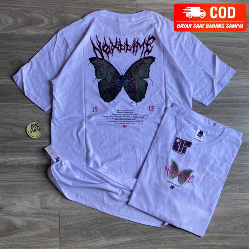 [COD] KAOS OVERSIZE KAOS UNISEX KAOS KEREN KAOS DISTRO TERBARU ORIGINAL NEXT TIME BUTTERFLY | COTTON