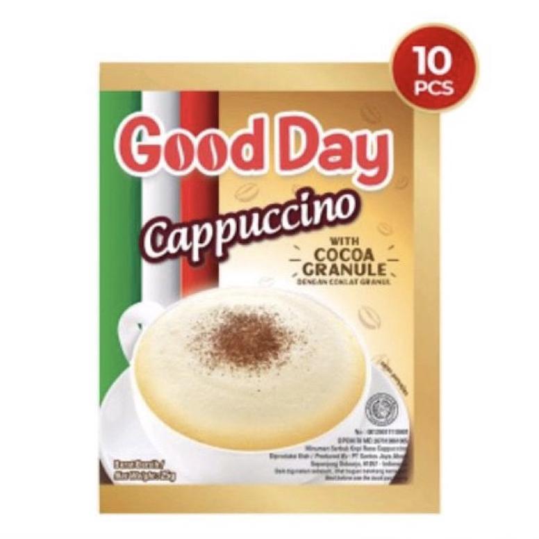 

Free Ongkir kopi good day cappuccino ( 10 sachet / renceng )