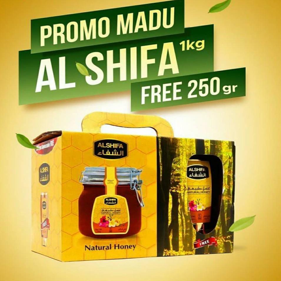 

℮ Al Shifa 1 KG free 250 gr | Murni Alshifa Asli Dari Saudi Arab free 250 Gr Squeeze ◌