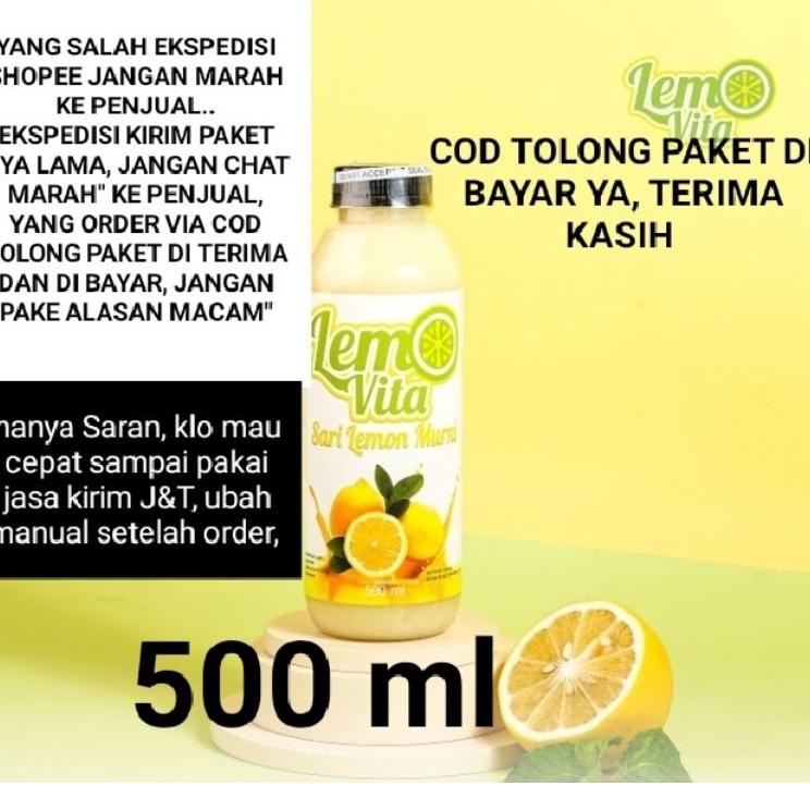 

【flashϟsale】 Sari lemon fresh Lemovita 500ml jus diet detoks alami