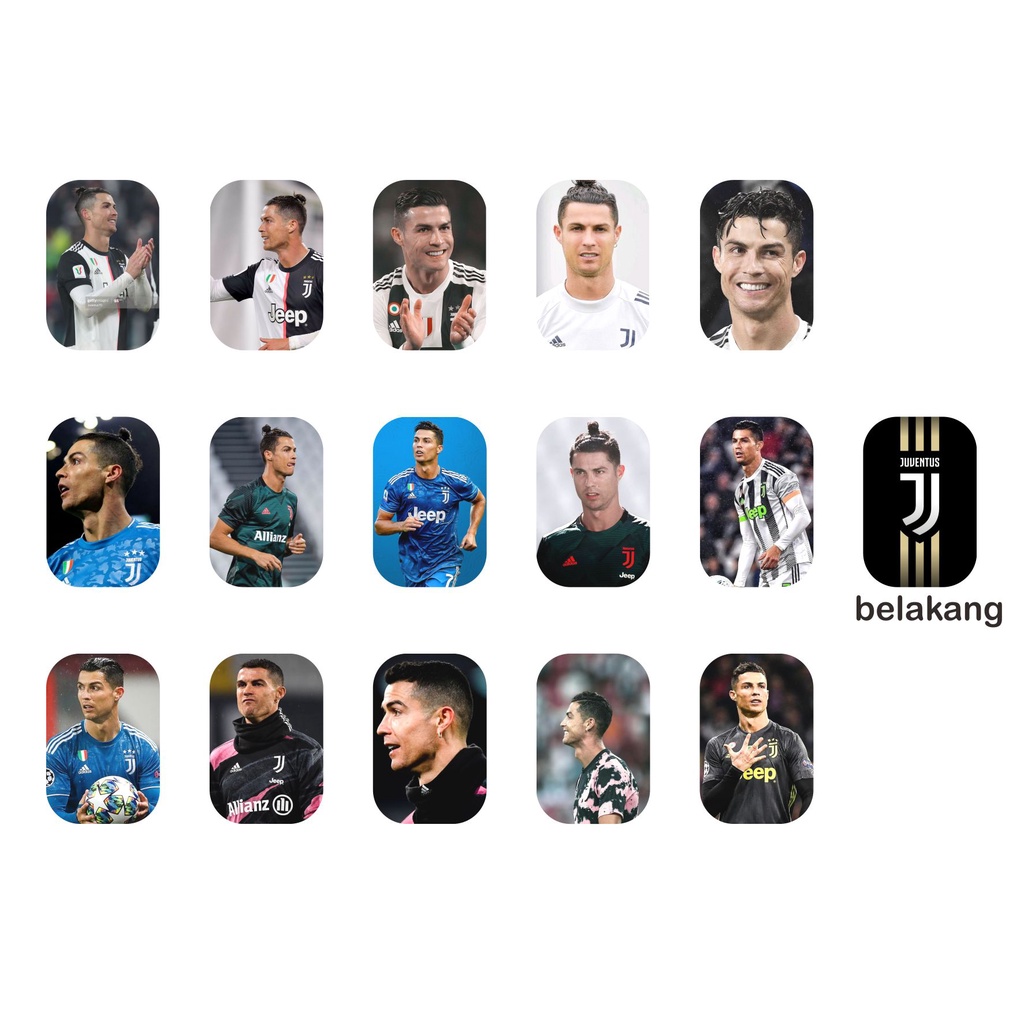 

photo card cr 7 juve isi 15 pcs