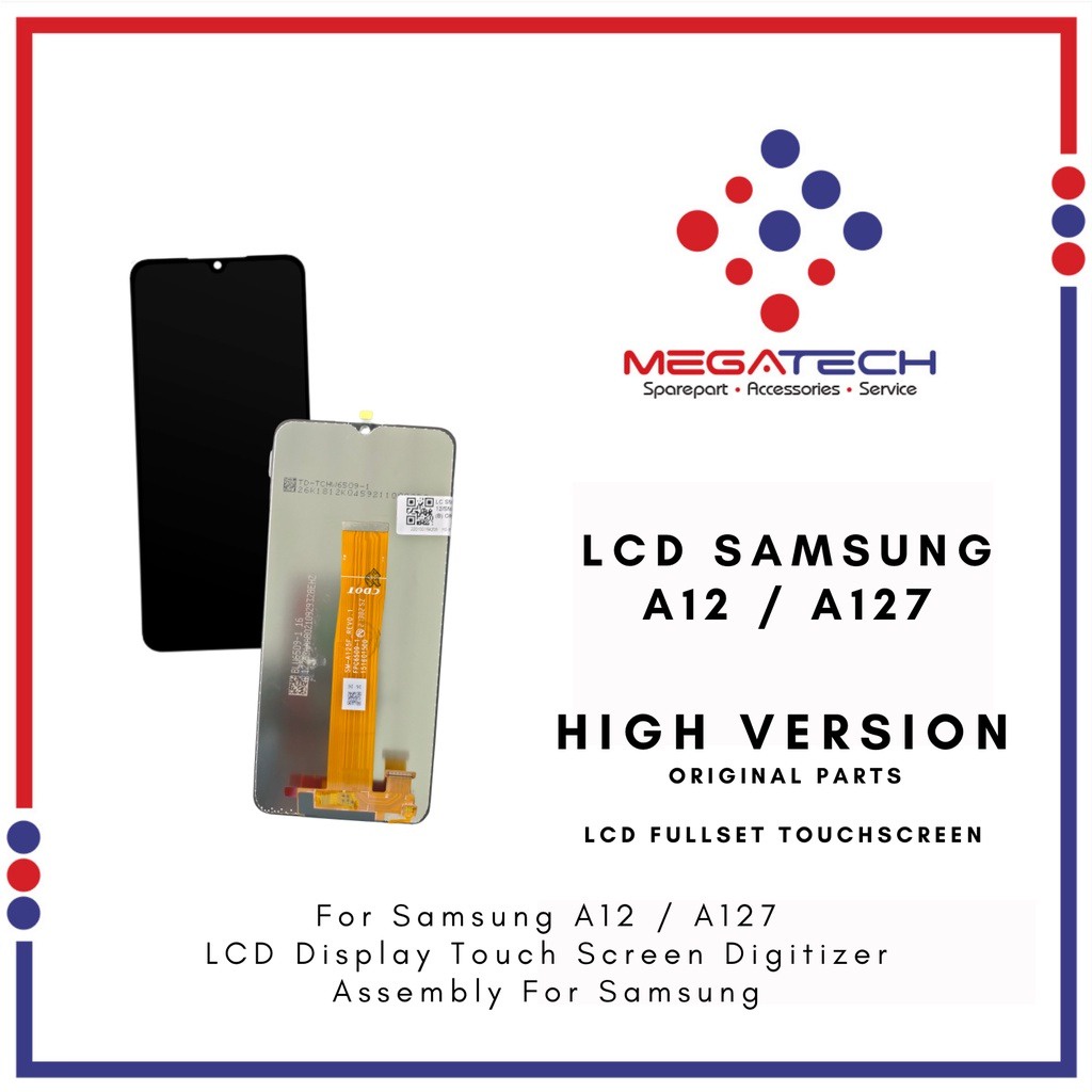 LCD Samsung A12 Fullset Touchscreen - ORI