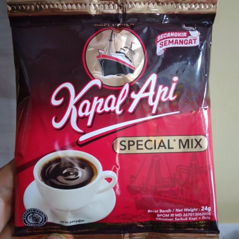 

Kopi Kapal Api+Gula Sachet