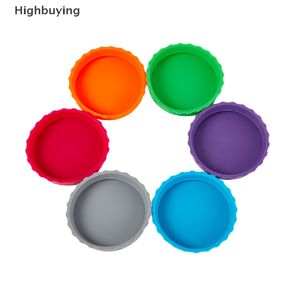 Hbid 1Pcs Soda Lid Cover Multiwarna Pelindung Kaleng Minuman Silicone Can Cover Tutup Botol Bir Tin Can Soda Coke Cap Glory