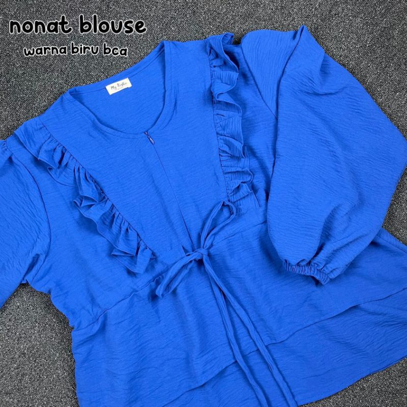 NONAT BLOUSE POLOS SERUT JUMBO BIG SIZE OVERSIZE