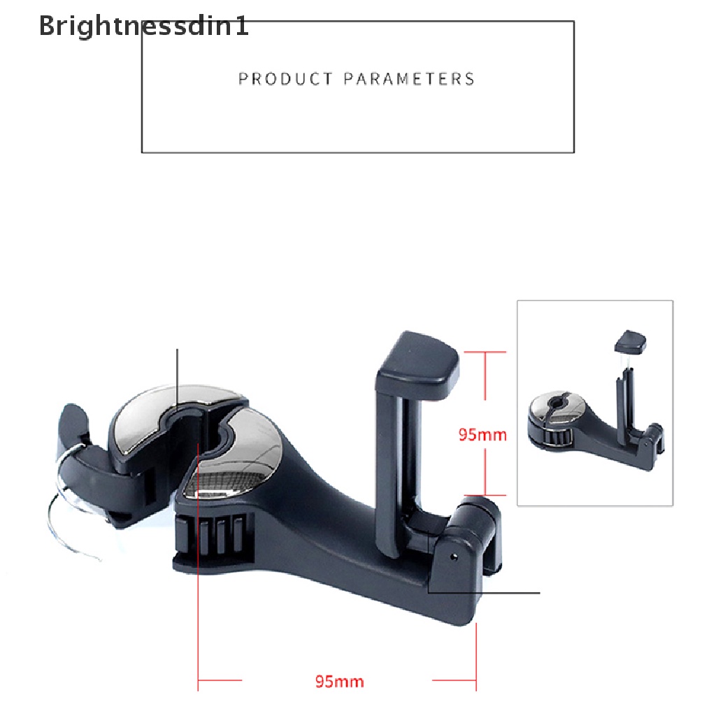 [Brightnessdin1] 2in1 car headrest hook phone bracket Dudukan Kait Belakang Kait Penyimpanan car clip Boutique