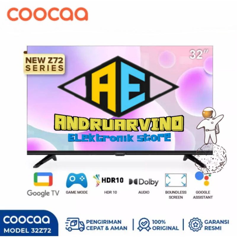 Jual Led Tv Coocaa 32s7g And 32z72 32 Inch Android Tv 11 60 Hz