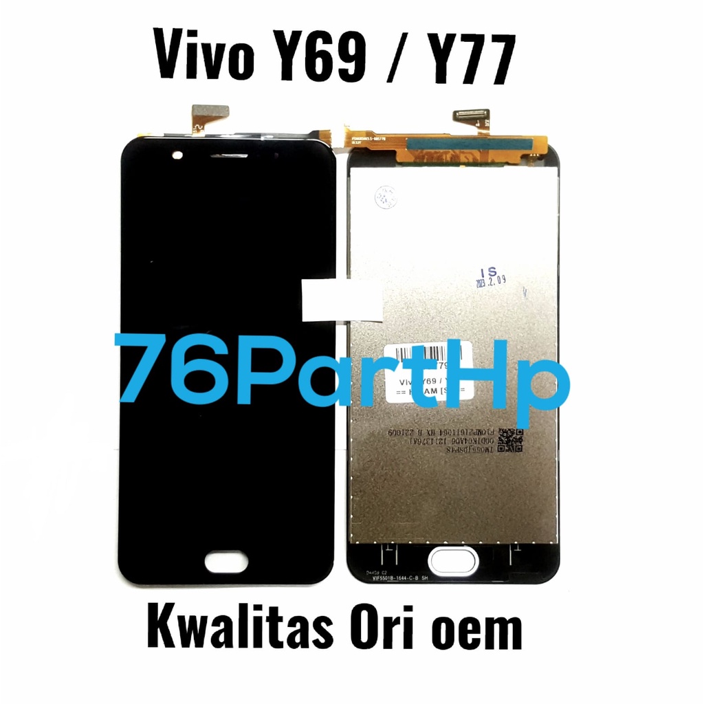 lcd Touchscreen Fullset Kwalitas Ori Oem Vivo Y69 - Y77 - Hitam