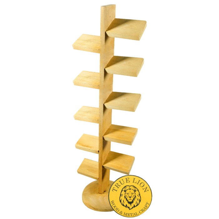 STAND JAM TANGAN KAYU / RAK JAM TANGAN 5 SUSUN