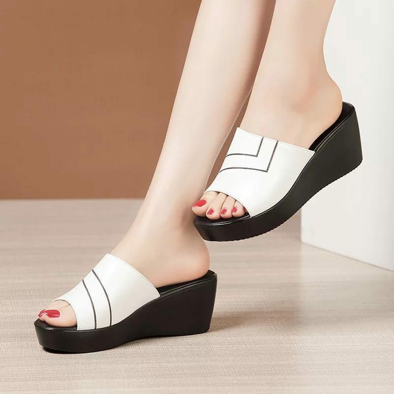 Sandal wanita wedges import/sendal wanita/Hells hak 5CM