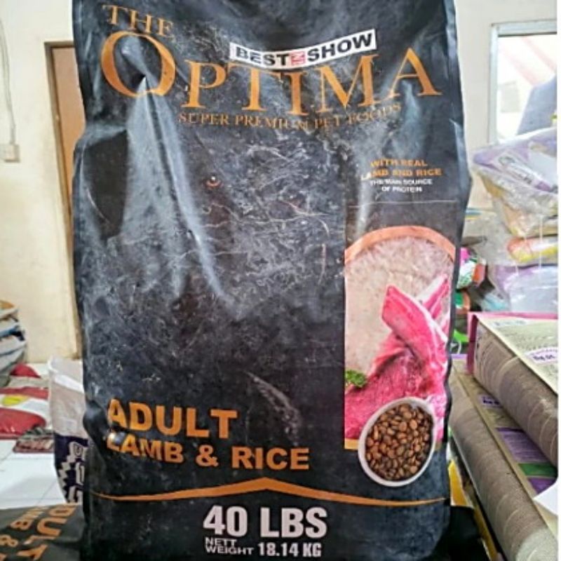 GOJEK Makanan Anjing OPTIMA ADULT LAMB RICE 18KG / DOG FOOD PREMIUM PROMO