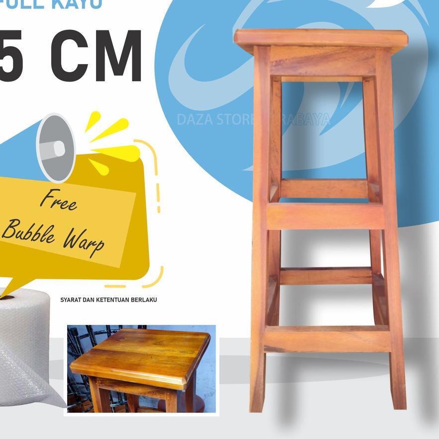 ❆ kursi kayu T 75cm minimalis kursi cafe kursi makan kursi konter kursi toko kursi kayu kokoh kuat k