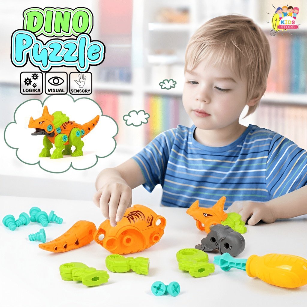 Dino Puzzle | Mainan Anak Anak Laki Laki Keren | Mainan Robot Dinosaurus | Mainan Terbaru 2021