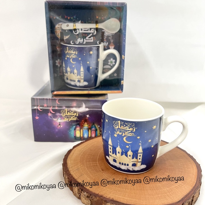 

Mug Gelas Hampers Special edition for Ramadhan Box - Golden Mosque