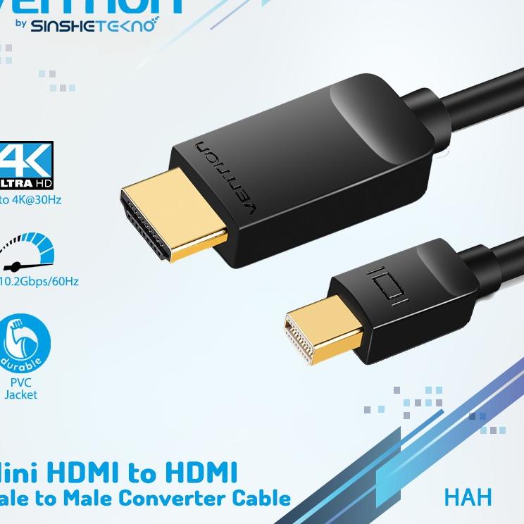 ➢ Vention Kabel Mini DP DisplayPort to HDMI ☆