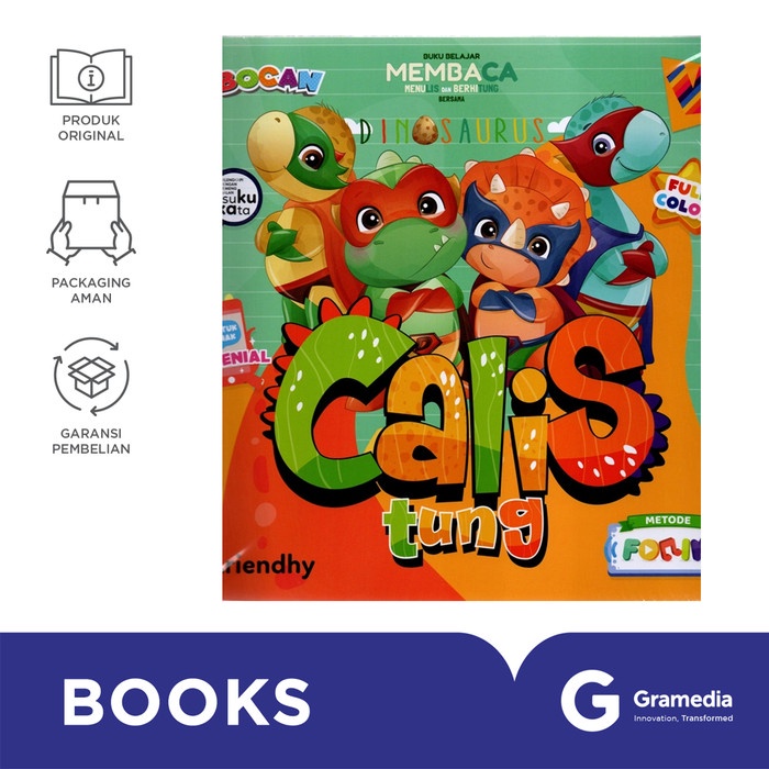 

Buku Belajar Membaca, Menulis Dan Berhitung Bersama Dinosaurus