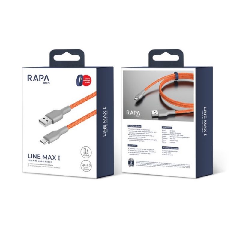 RAPAtech DC2022 Line Max I Strong and Durable Lightning Cable Fast Charging