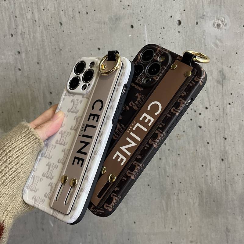 Luxury Wristband Case IPhone Xr Xs Max14 Plus Ip Apple IPhone 11 12 13 14 Pro Max Sarung Silikon Wanita Casing Hp Ce line Logo