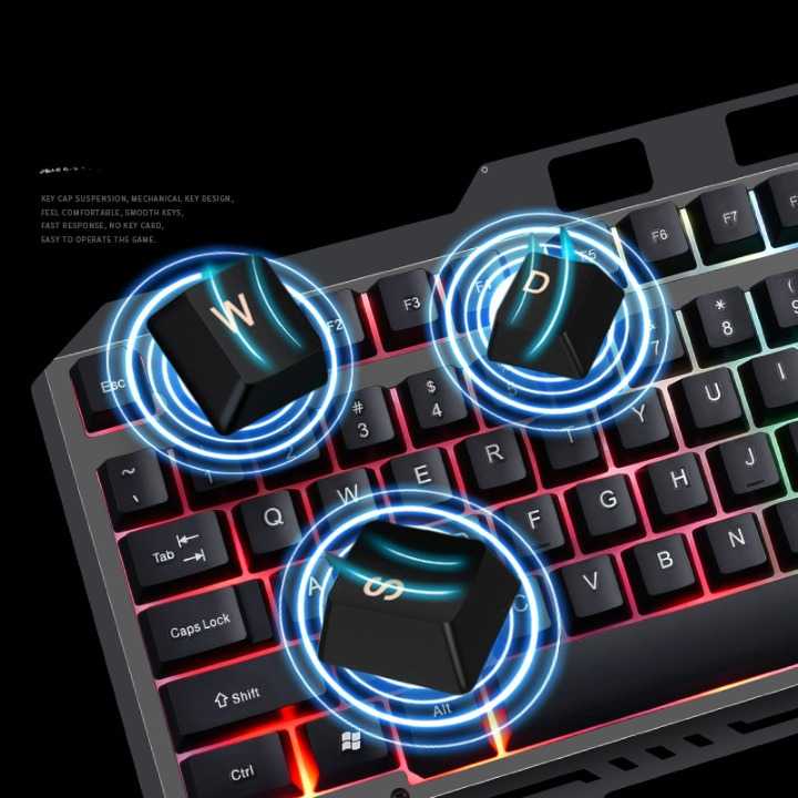 LDKAI Gaming Keyboard LED with Mouse - 828