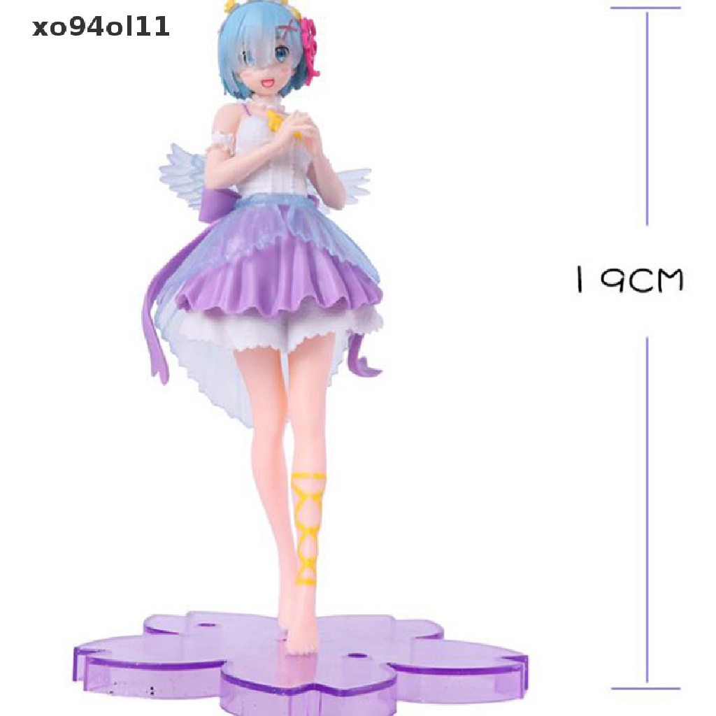 Xo Angel Rem Figure Zero-Starg Life in Another World Purple Dress Rem Model Boneka OL