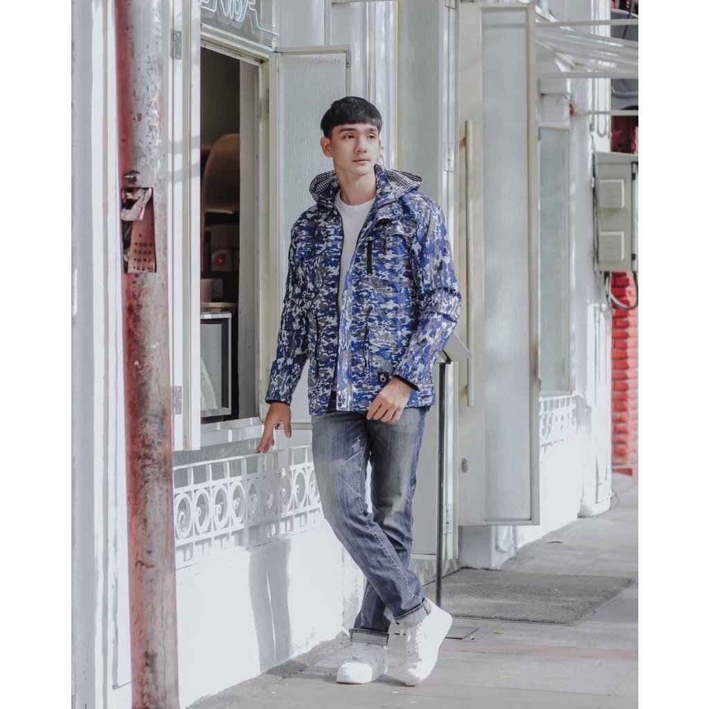 jaket parka pria navy keren / jaket pria kekinian