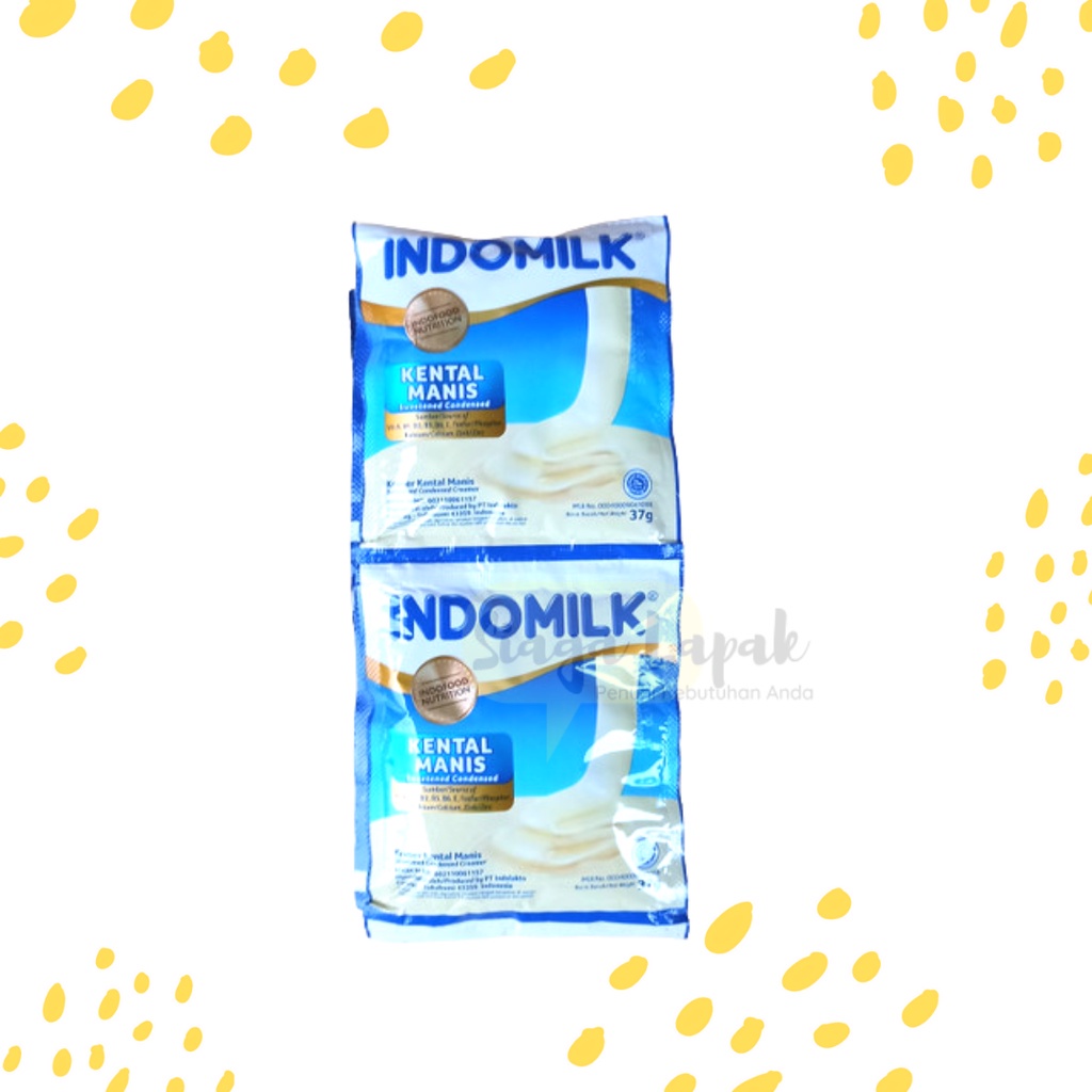 Susu Kental Manis SKM Indomilk Sachet Coklat - Vanilla isi 6 sachet