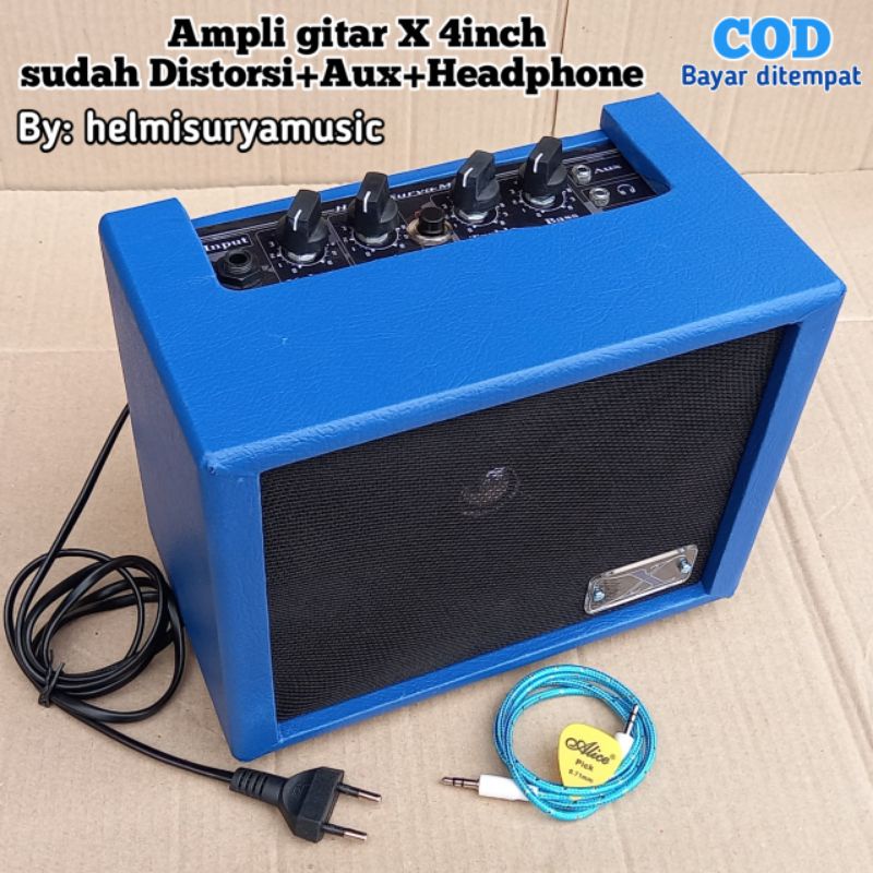 Ampli gitar - ampli X gitar mini 4inch suara mantap