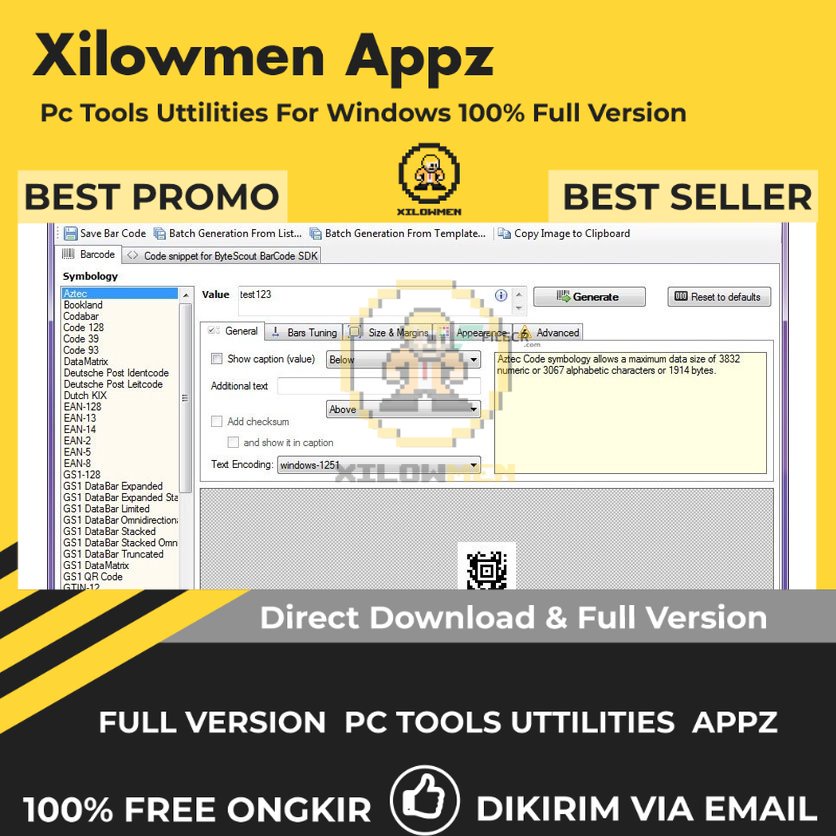 [Full Version] ByteScout BarCode Generatoress Pro PC Tools Software Utilities Lifetime Win OS