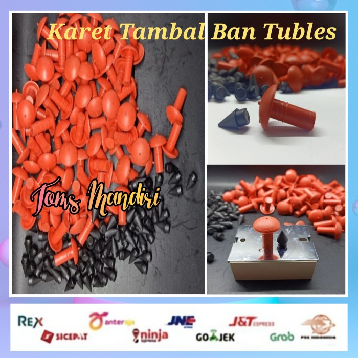Antibocor Karet Tambal Ban Tubeless Payung - Tambal Payung Refill 80Pcs