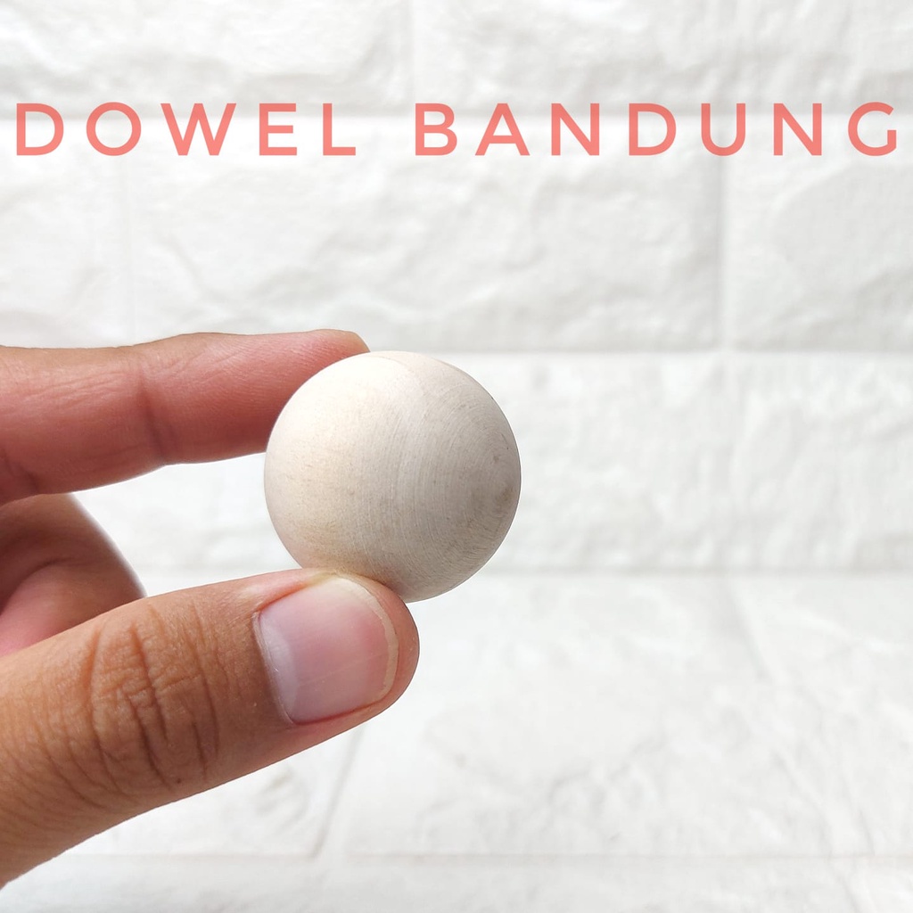 Bola Kayu Diameter 3cm 30mm