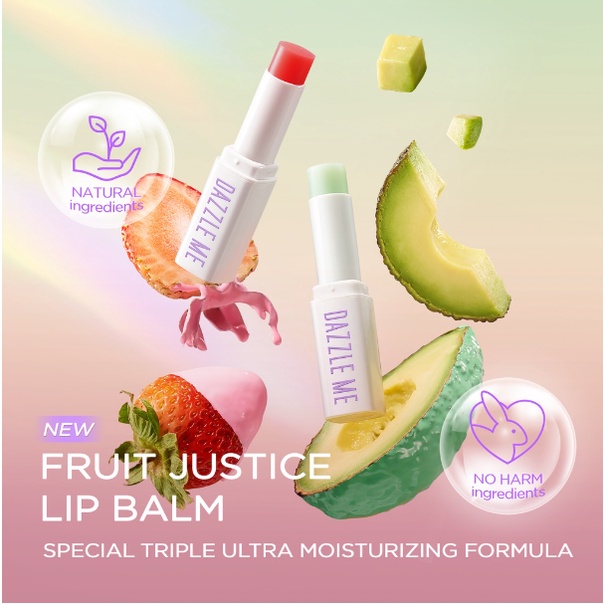 [New Launch] DAZZLE ME Fruit Justice Lip Balm