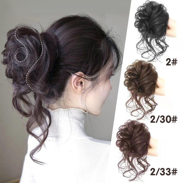 Terlaris Aksesoris Rambut Jepit Cepol Rambut Palsu Sanggul Cepol Rambut