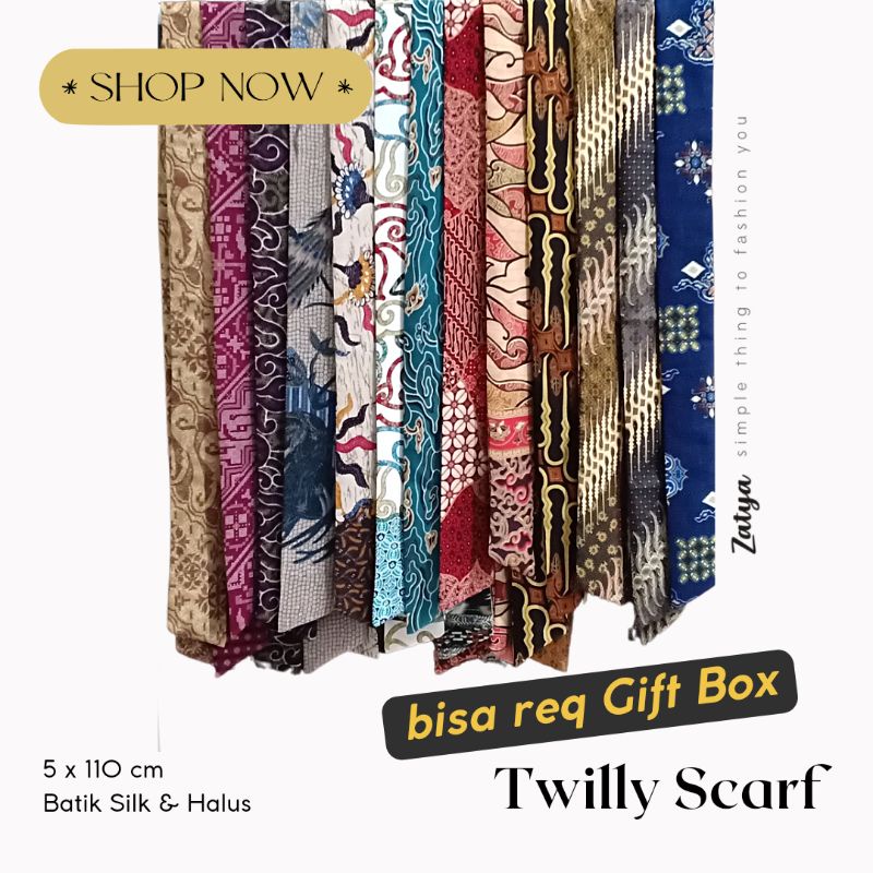 Twilly Batik Scarf by Zatya