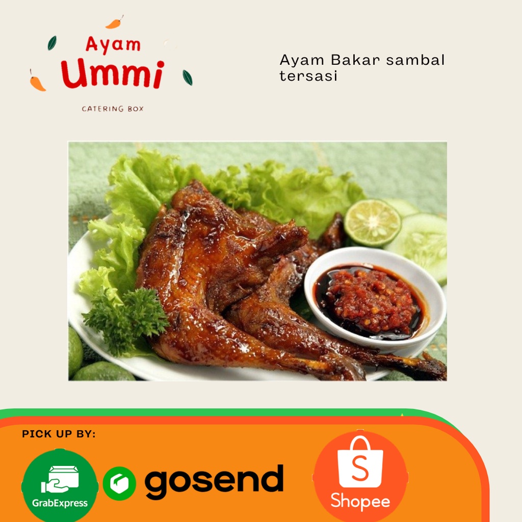 

Ayam Bakar 1 Potong Gede + Sambal + Lalapan