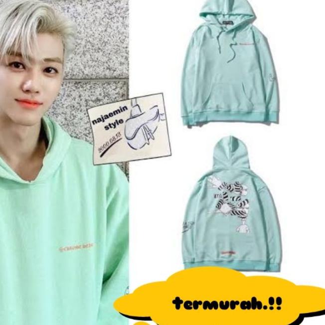 ☼ termurah. JAKET HOODIE MINT JAEMIN lust m-xxl ➭