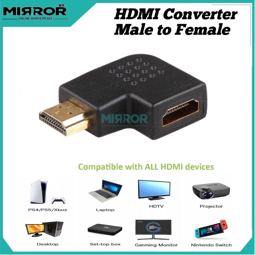 Converter HDMI L Male to Female