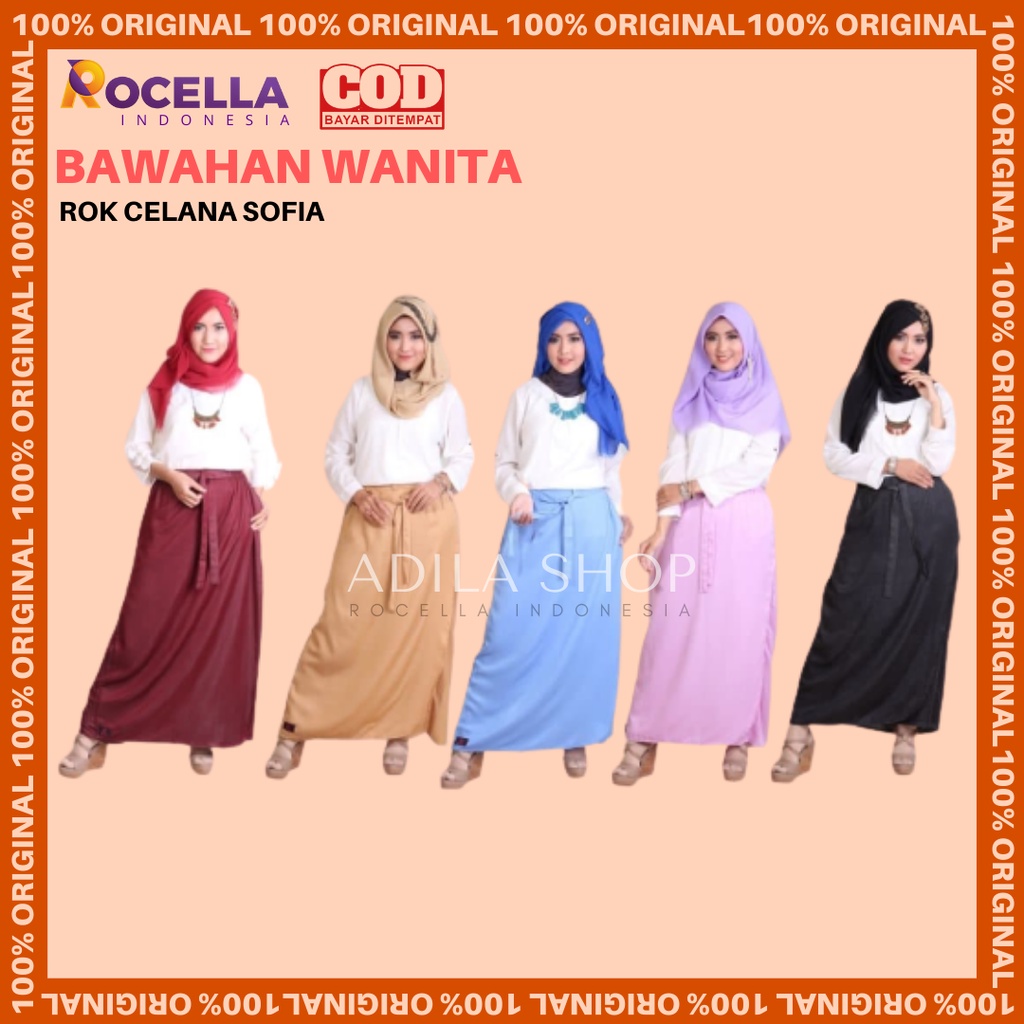Rocella Rok Celana Sofia/Rok Celana Soft Denim/Rok Celana Jeans/Rok Celana Denim/Rok Celana wanita