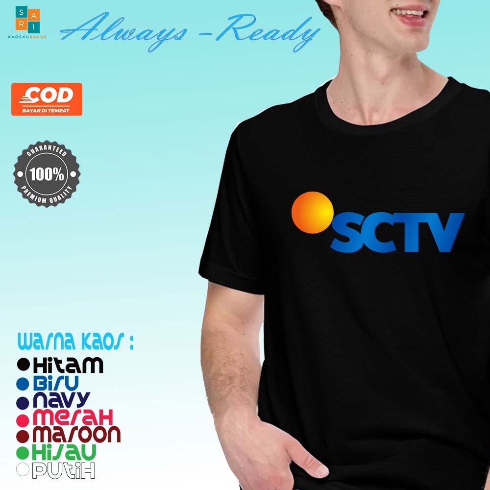 Kaos SCTV Logo Kaos Perusahaan TV  - BAJUSARI