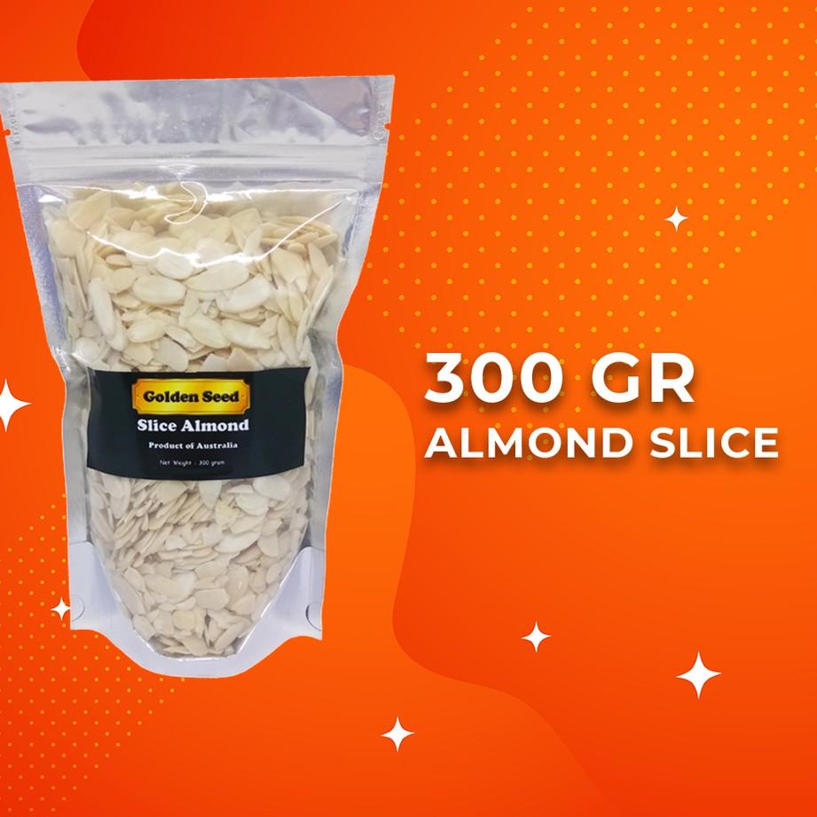 

♣ RAW ALMOND SLICE 300 GRAM PREMIUM - ALMOND IRIS MENTAH 300 GR ✭