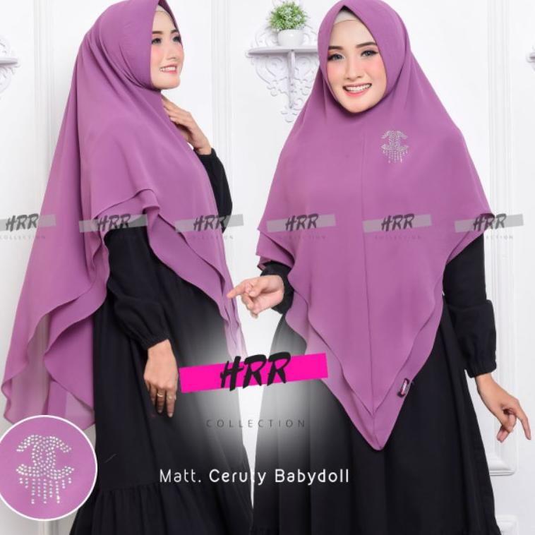 Chekout KHIMAR 2 LAYER RUNCING, HIJAB 2 LAYER LANCIP JUMBO