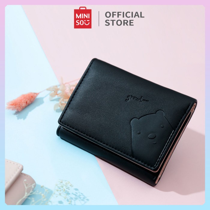 Dompet Miniso Dompet Wanita Pendek Kecil Lipat Simple