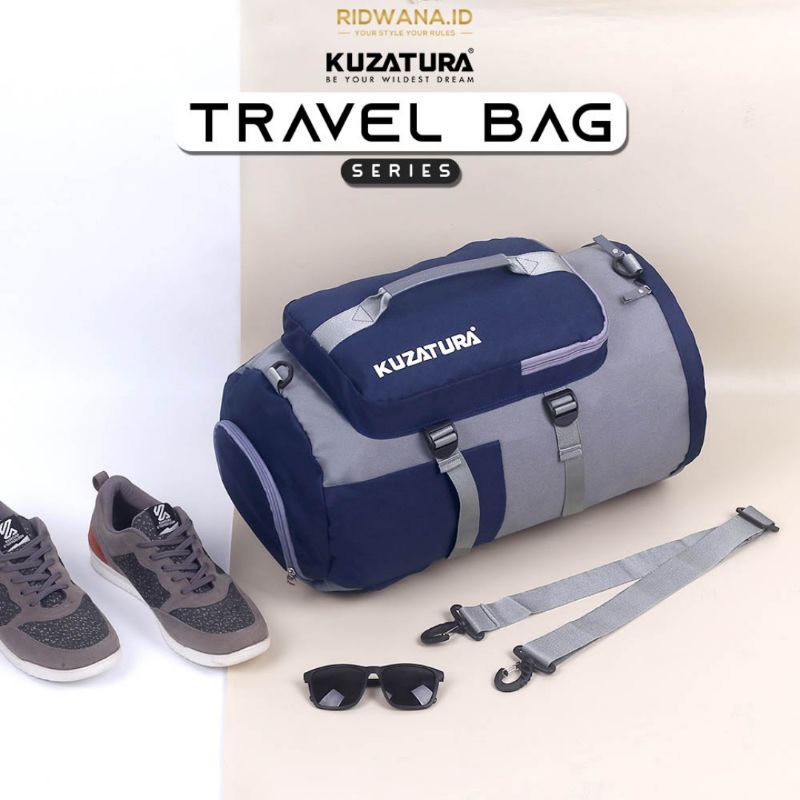Tas Travel Terbaru Kapasitas 40L Travel Bag Kuzatura Tas Besar Tas Traveling Unisex Tas Besar Pria W