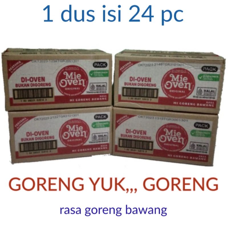 MIE OVEN RASA GORENG BAWANG HMMM,,,,1 DUS ISI 24 PC