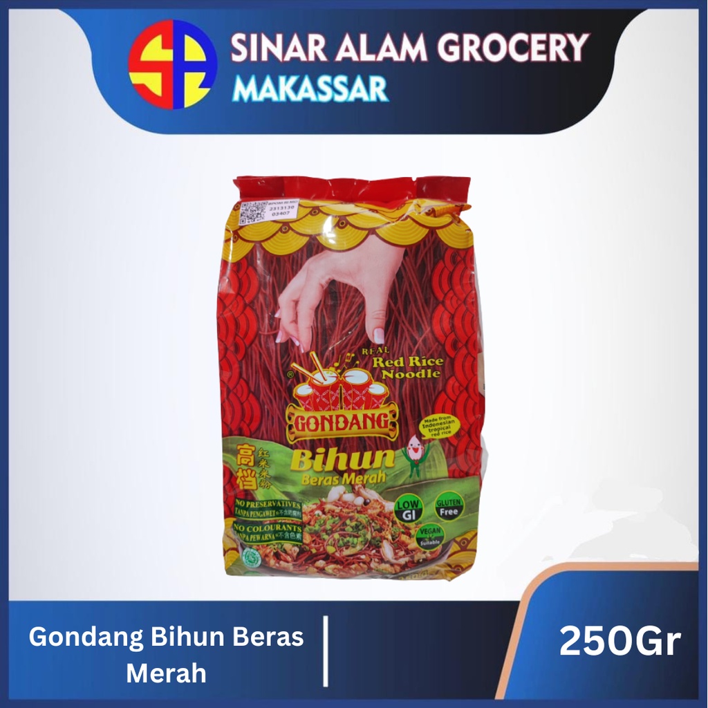 

Gondang Bihun Beras Merah 250gr