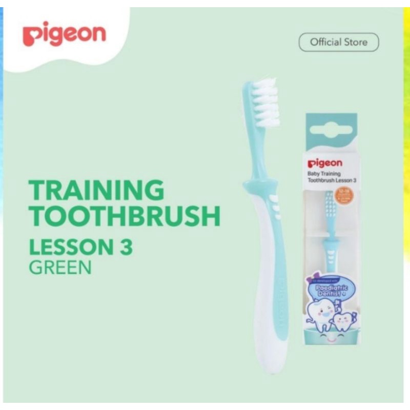 Pigeon Baby Training Toothbrush 12m+ lesson 3