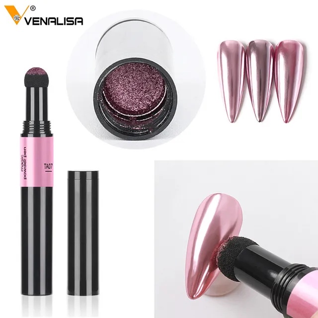 Nail Art Magic Powder Pen Venalisa Air cushion kutek nail art | glitter nail art | nail art powder | Pen Chrome